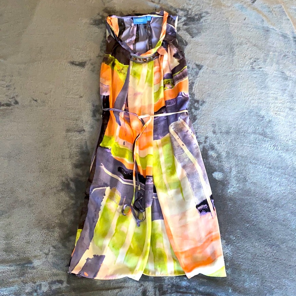 Vera Wang size small jeweled belted dress
